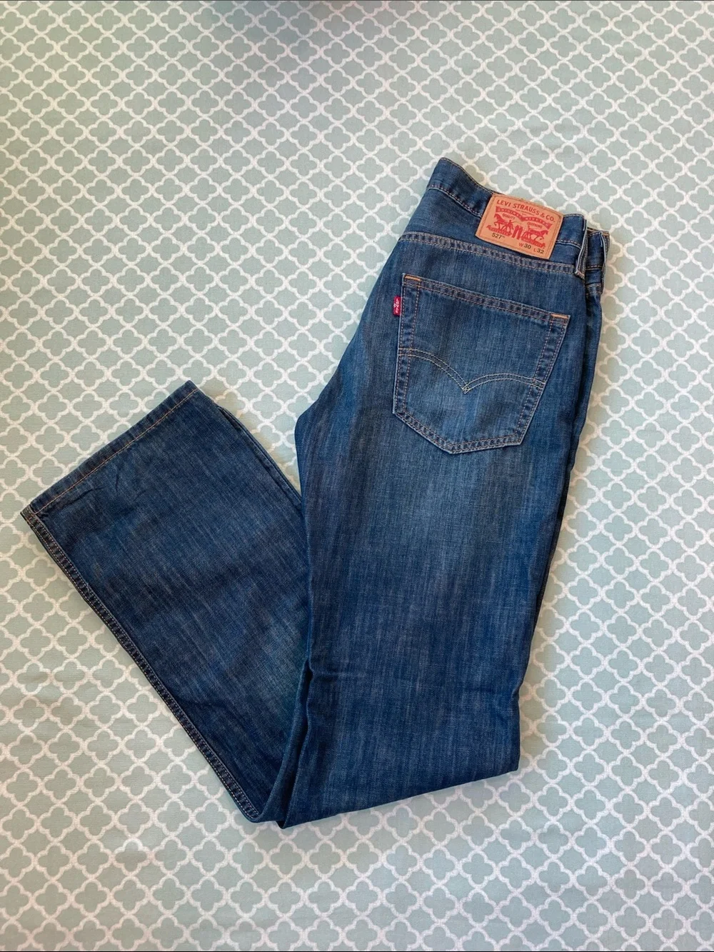 Levi Strauss & Co 527 Slim Bootcut Dark Denim Jeans 30x32 CA00342